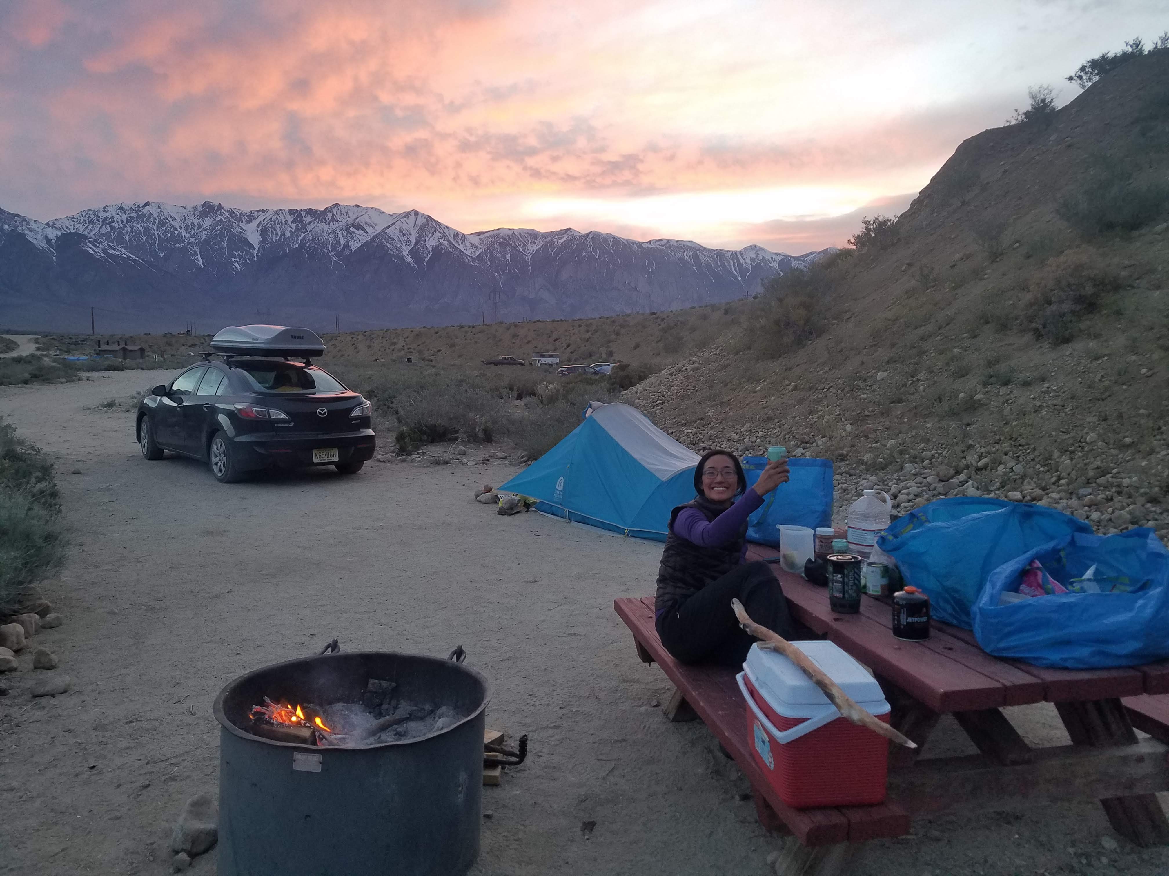 Our campsite home for a week in Bishop.