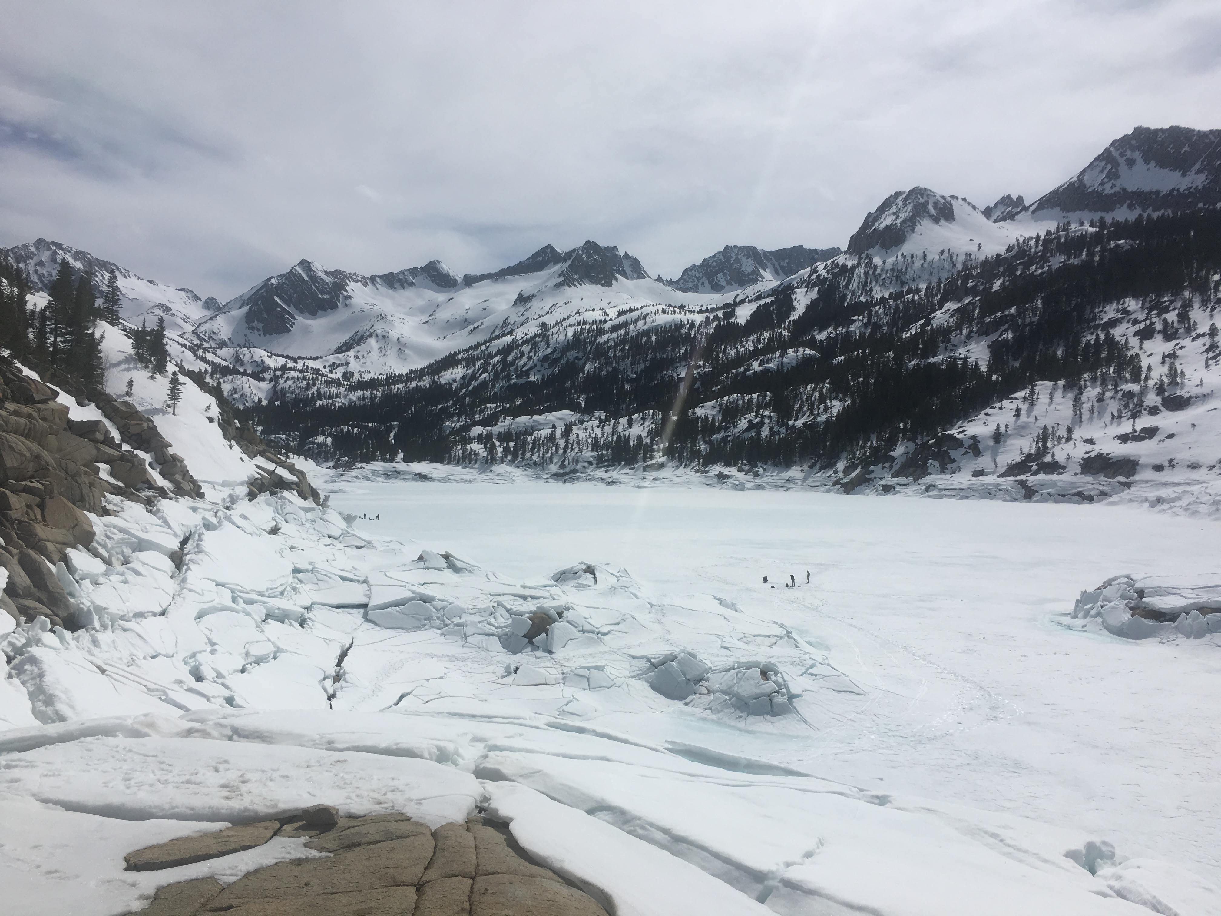 On another rest day, we went to South Lake, west of Bishop up in the Sierras. We couldn't hike any trails because of the snow, but it was still very neat to see this snow covered landscape.