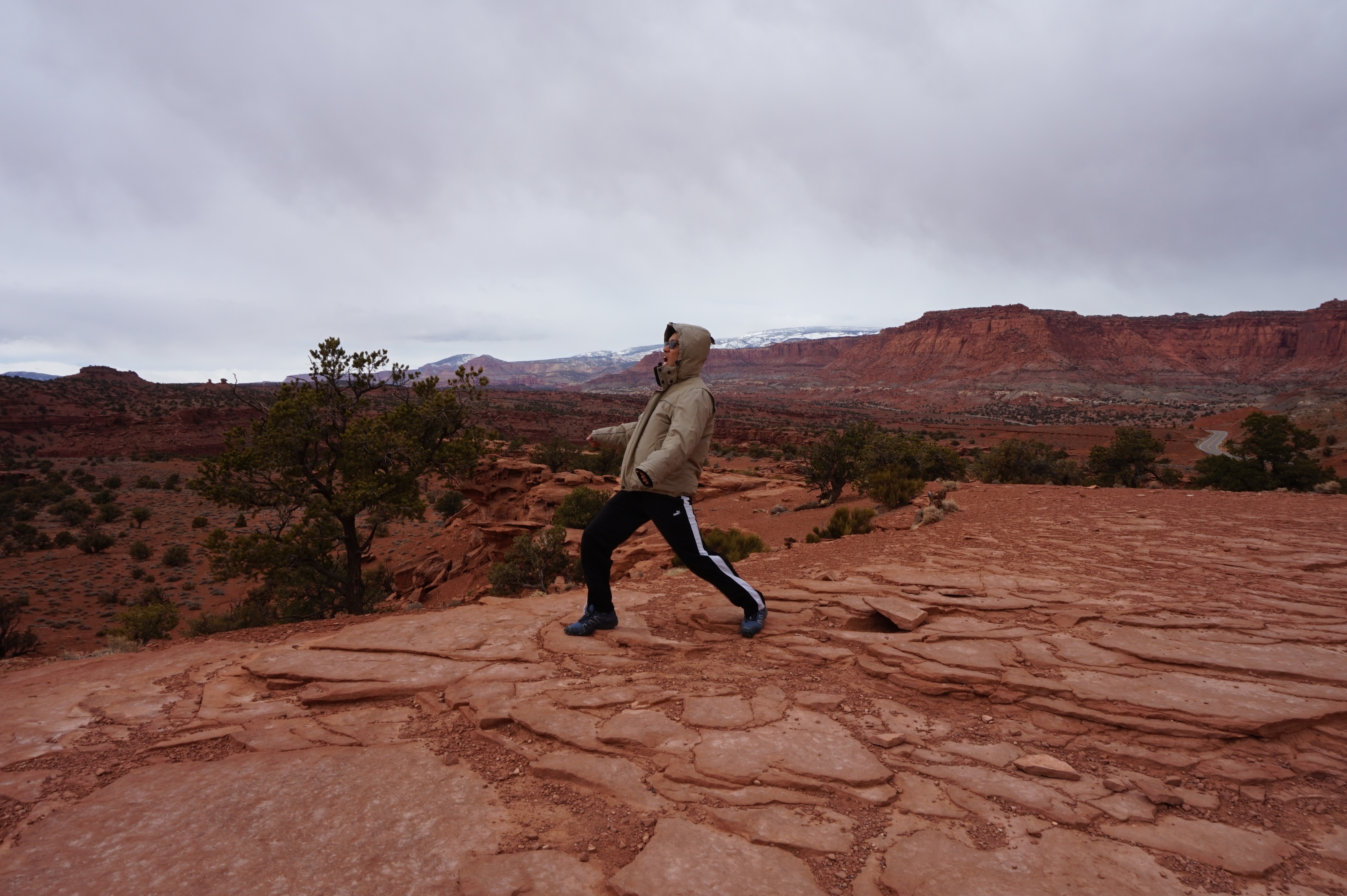 It was really, really windy in Capitol Reef.