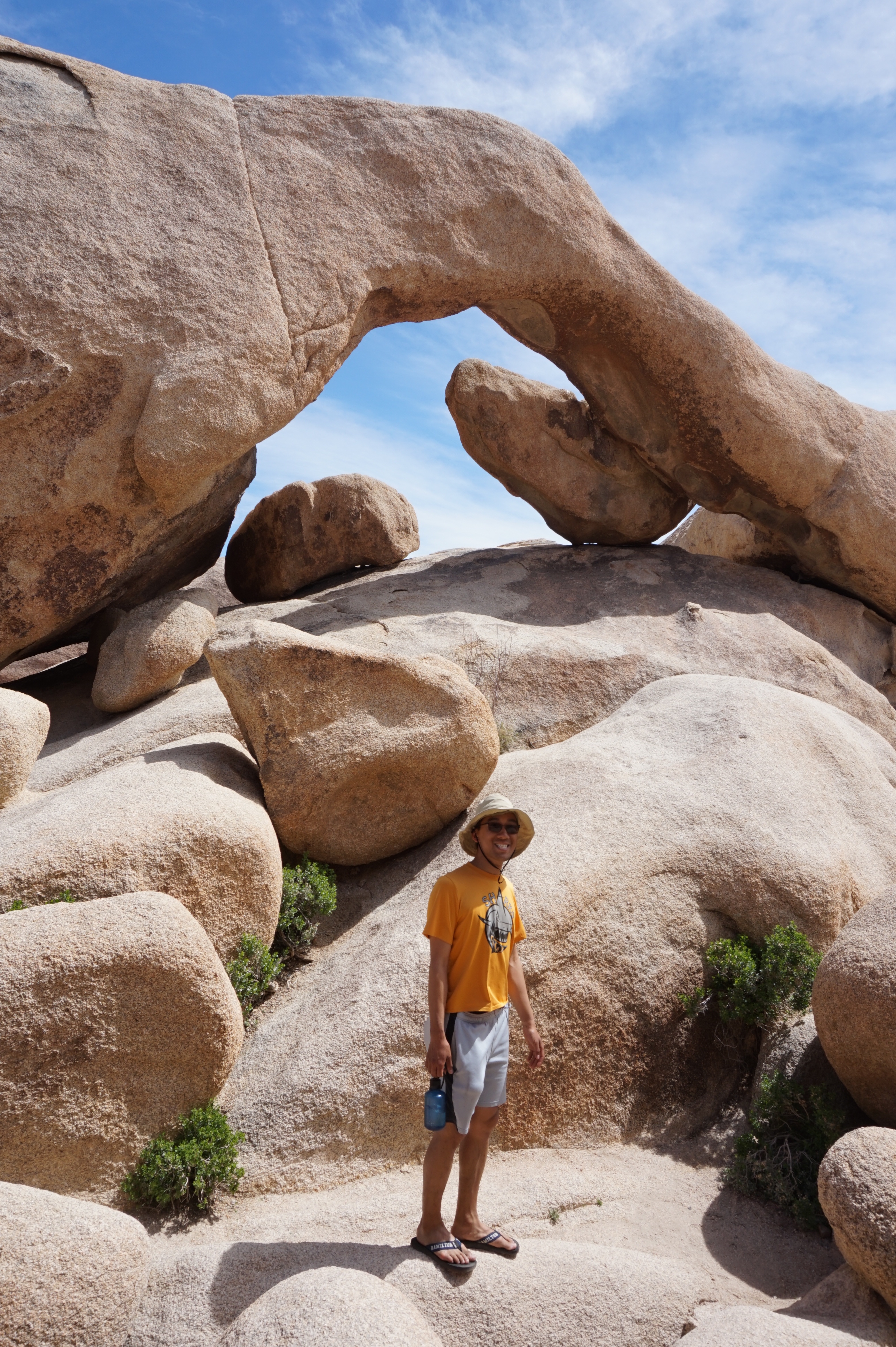 We hiked to an arch near White Tank.