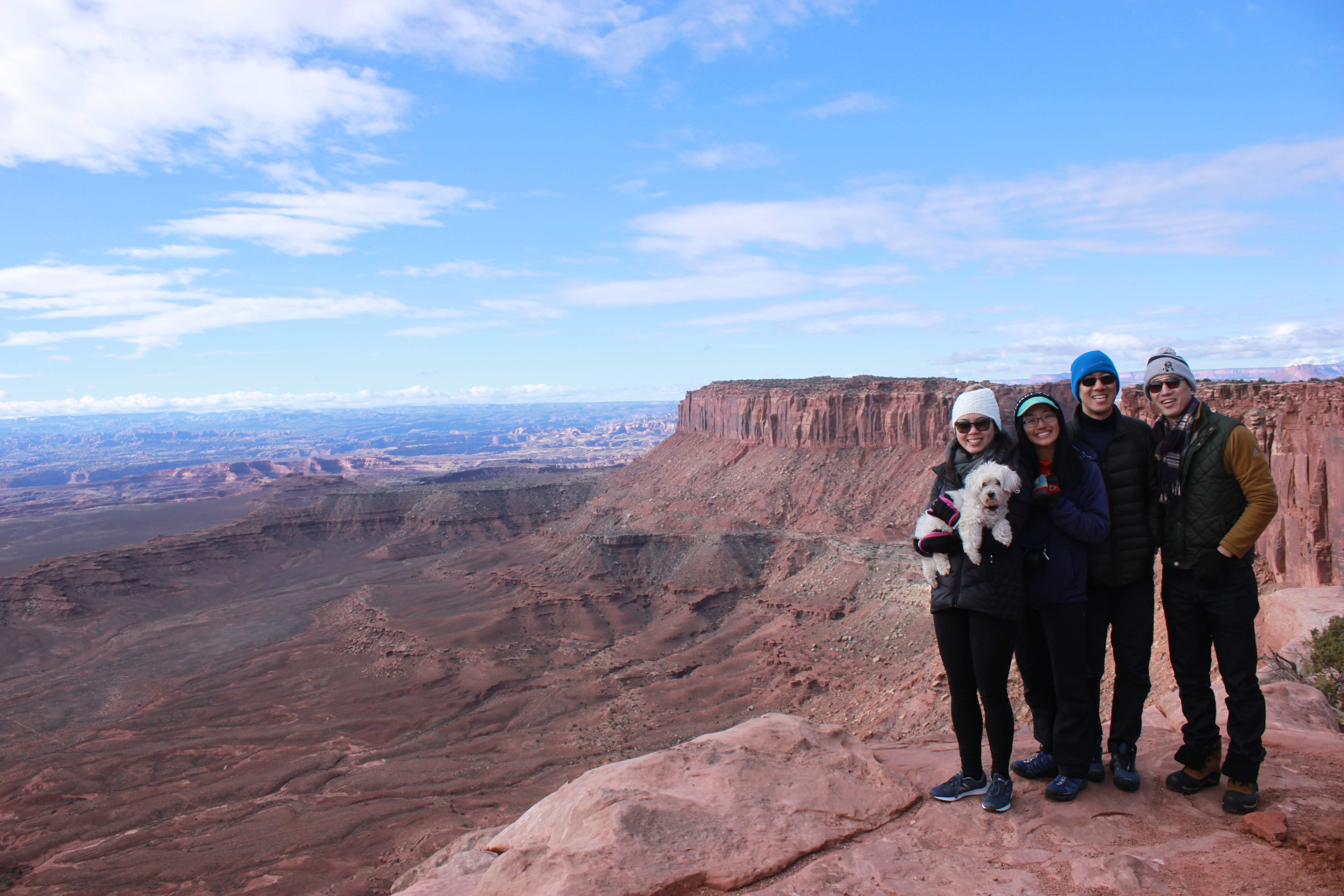 All of us at a Canyonlands viewpoint