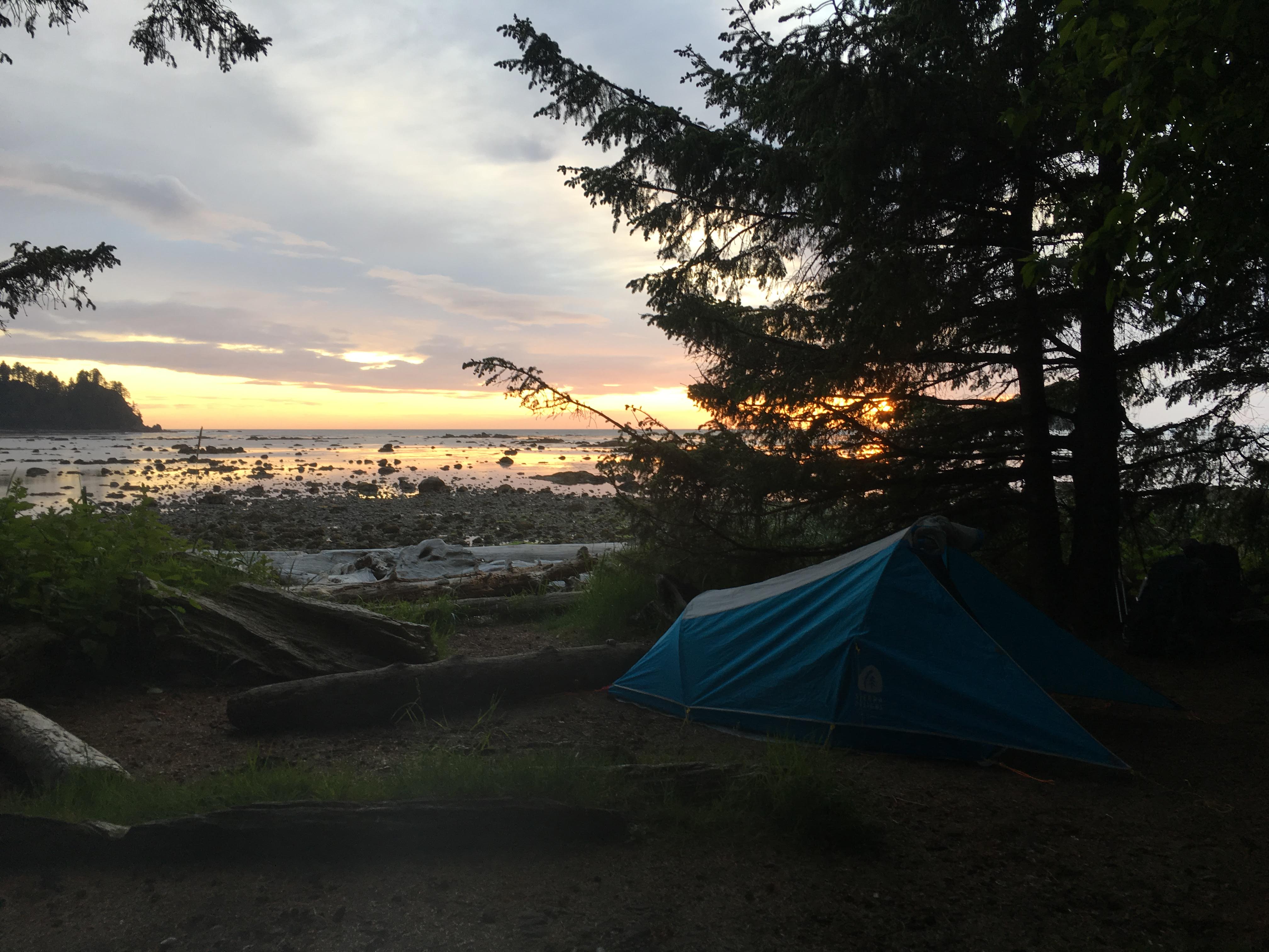 Our first campsite at Cape Alava!